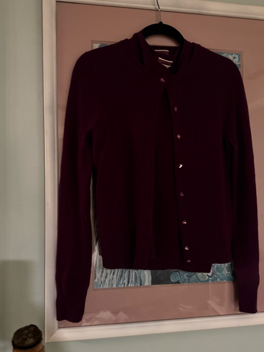 J. Crew Women's Button-Front Cardigan - Plum
